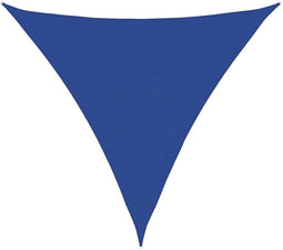vidaXL - Zonnezeil - 160 - g/m² - driehoekig - 5x5x5 - m - HDPE - blauw