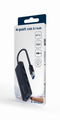 Gembird UHB-U3P4-03 - USB 3.0 Hub - 4x USB 3.2 (Gen1, 5Gb/s) - 102 x 67 x 22 mm