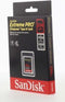 Sandisk Extreme Pro - Geheugenkaart - 256GB - CF Express Type B - Leessnelheid 1700 MB/s - Schrijfsnelheid 1200 MB/s
