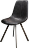 AnLi Style Stoel zig-zag plat frame - Saddle PU zwart