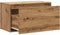 vidaXL - Halbankje - 80x40x45 - cm - bewerkt - hout - artisanaal - eikenkleur