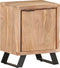 vidaXL - Nachtkastje - met - natuurlijke - rand - 40x30x50 - cm - massief - acaciahout