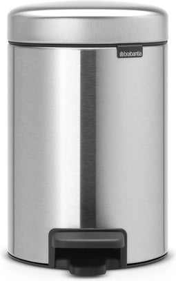 Brabantia NewIcon Prullenbak - 3 liter - Matt Steel