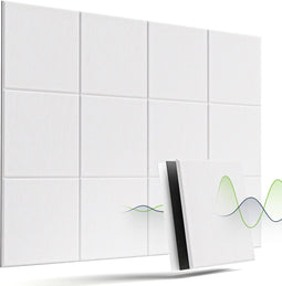 12 Stuks Geluidwerende Panelen Delige Geluidsabsorberende Wand met Hoge Dichtheid Zelfklevende Gelui