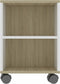 vidaXL - Tv-meubel - 120x35x48 - cm - bewerkt - hout - wit - sonoma - eikenkleurig