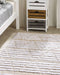 AHIRLI - Laagpolig vloerkleed - Beige - 120 x 180 cm - Katoen