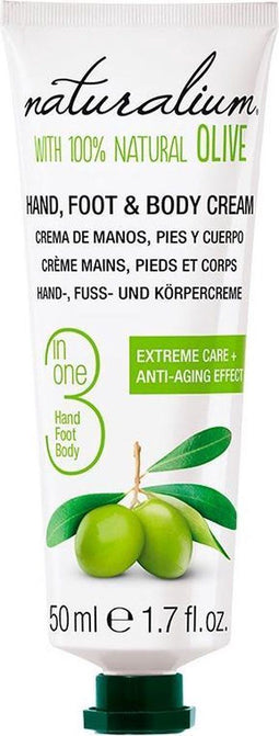 Naturalium - Hand, Foot & Body Cream with Olive Oil (L)