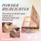 Vegan Highlighter Kit met Spiegel - 4 Hypoallergene Shimmer Tinten