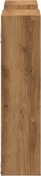 vidaXL - Wandschap - 99x15x60 - cm - bewerkt - hout - artisanaal - eikenkleurig