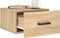 vidaXL - Nachtkastjes - 2 - st - wandgemonteerd - 35x35x20 - cm - sonoma - eikenkleur