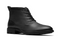 Clarks Emmet Zip Boots - Leren Laarzen - Rits en Veters - Zwart - Maat 46
