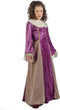 Limit - Middeleeuwen & Renaissance Kostuum - Prinses Rosamunde Van Beieren - Meisje - Paars - Maat 110 - Carnavalskleding - Verkleedkleding