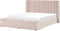 NOYERS - Bed met opbergruimte - Roze - 160 x 200 cm - Fluweel