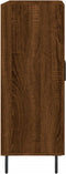 vidaXL - Dressoir - 69,5x34x90 - cm - bewerkt - hout - bruin - eikenkleur