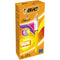 Bic 4 Colours Sun, balpen, 0,32mm, 4 fashion inktkleuren, lichaam geel