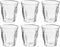 Drinkglazen/waterglazen Picardie - 6x stuks - helder transparant glas - 200 ML - Koffie/thee/fris - hardglas
