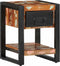 vidaXL - Nachtkastje - 35x34x45 - cm - massief - gerecycled - hout - meerkleurig
