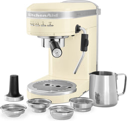KitchenAid 5KES6503 - Artisan Espressomachine - 15 bar pompdruk - Amandelwit