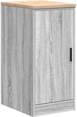 vidaXL - Garagekast - 40x51x85 - cm - massief - grenenhout - grijs - sonoma