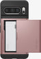 Spigen Slim Armor CS - Back Cover - Versterkte valbescherming met opbergvak - Roze Goud