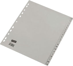 Ahrend Ofc-tab1 Tabbladen A4 A - Z Grijs / Set 20 Stuks
