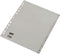 Ahrend Ofc-tab1 Tabbladen A4 A - Z Grijs / Set 20 Stuks