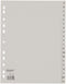 Ahrend Ofc-tab1 Tabbladen A4 A - Z Grijs / Set 20 Stuks