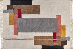 NIKSAR - Vloerkleed - Multicolor - 160 x 230 cm - Katoen