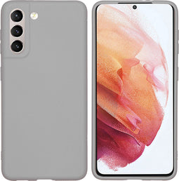 iMoshion Hoesje Geschikt voor Samsung Galaxy S21 Hoesje Siliconen - iMoshion Color Backcover - Grijs