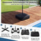 Coast Dubbele Parasol - Tuinparasol met Standaard - Solar LED 36 lampen UPF 50+ 405 x 210 x 225 cm