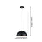 EGLO Gaetano 1 - Hanglamp - Ø38 cm - Zwart/Goud