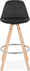 Alterego Mini Tatami - Zwarte Barkruk - 42x42x85cm