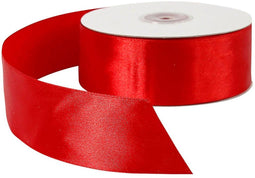 Satijn lint, b: 38 mm, 50 m, rood
