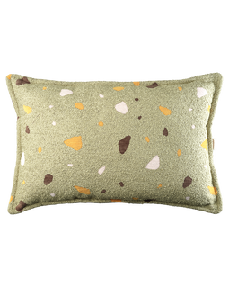 Terrazzo Moss Bolster Cushion