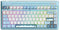 Iqunix OG80 - Mechanisch Toetsenbord - Draadloos Bluetooth 5.1 - Moonstone