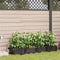 vidaXL - Tuinplantenbakken - met - waterirrigatiesysteem - - - 4 - stuks - - - Bruin