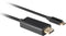 Lanberg CA-CMDP-10CU-0010-BK - USB Type-C naar DisplayPort Kabel - 1 m - Zwart