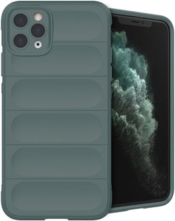 imoshion Hoesje - Geschikt voor iPhone 11 Pro Max - EasyGrip Backcover - Donkergroen