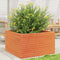 vidaXL - Plantenbak - 80x80x46 - cm - massief - grenenhout - wasbruin