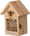 Bijenhuis 16,9 X 22,9 Cm Hout/bamboe Naturel - bijen - insecten - Esschert Design