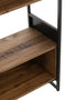 J-Line rek - hout/metaal - zwart/naturel - large