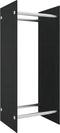 vidaXL - Haardhoutrek - 40x35x100 - cm - gehard - glas - zwart