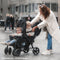Deryan Elena - Luxe dubbele buggy - Compact lichtgewicht - Zwart