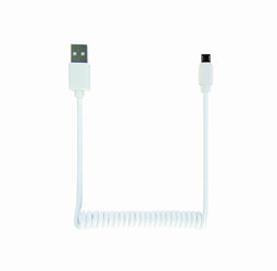 Gembird CC-MUSB2C-AMBM-6-W - USB kabel A/Micro B - 1,8 m - Wit