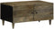 vidaXL - Salontafel - 80x50x40 - cm - massief - mangohout - lichtgrijs
