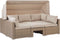 Beliani COCCOLIA - Loungeset voor 5 - Beige - PE rotan