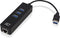 ACT AC6310 - USB Hub 3.2 - 3 USB-A poorten en Gigabit Ethernet - Zwart