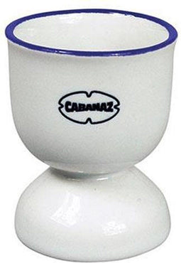 CABANAZ - eierdop, keramiek, EGG CUP, wit