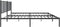 vidaXL - Bedframe - met - hoofdbord - metaal - zwart - 180x200 - cm
