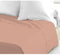 LOVELY HOME Onderlaken 100% katoen 180x290 cm - 1 persoon - Roze